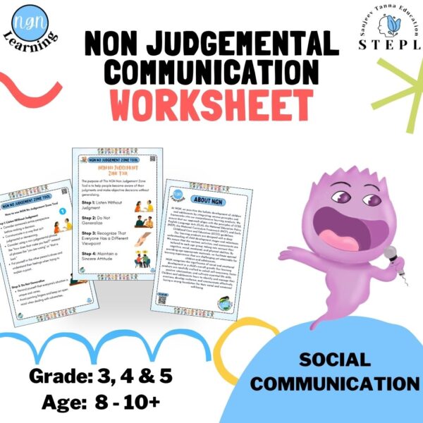 Non Judgemental Communication Worksheet