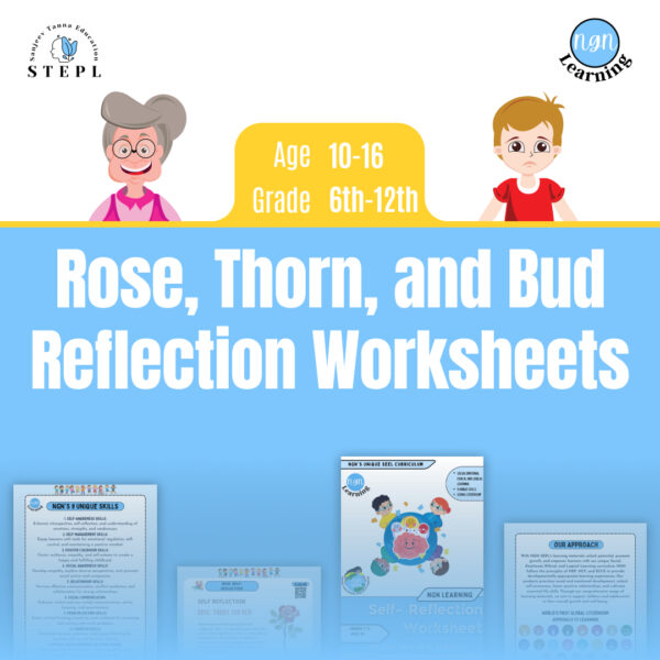 NGN Learning’s Rose, Thorn, and Bud Reflection Worksheets