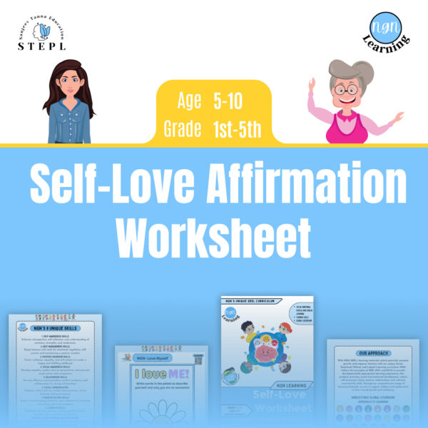 NGN Learning’s Self – Love Affirmation Worksheet