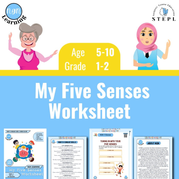 NGN Learning’s My Five Senses Worksheets