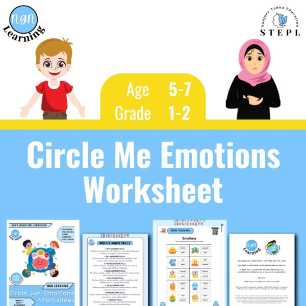 NGN Learning’s Circle Me Emotions Worksheets