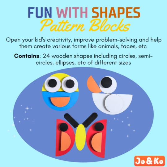 JoGenii Fun with Shapes – Unlimited Creative Play | Open Ended Play