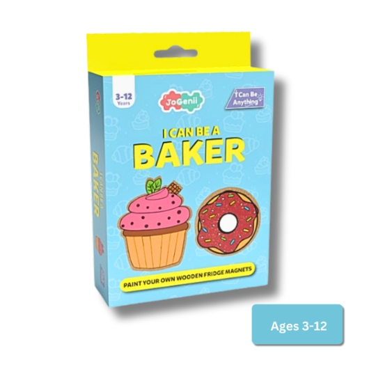 JoGenii I Can Be a Baker – JoGenii’s Mini DIY Kit | Ages 3-12 | Return Gift, Travel Friendly