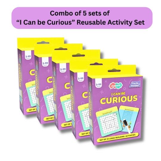 JoGenii I Can Be Curious – JoGenii’s Mini DIY Kit | Ages 3-12 | Return Gift, Travel Friendly (Pack of 5)