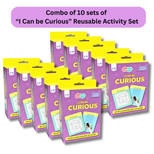 JoGenii I Can Be Curious – JoGenii’s Mini DIY Kit | Ages 3-12 | Return Gift, Travel Friendly (Pack of 10)