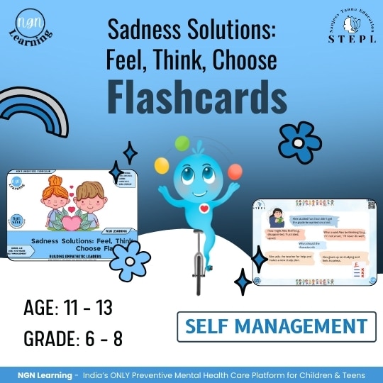 Sadness Solutions: Feel, Think, Choose Flashcards