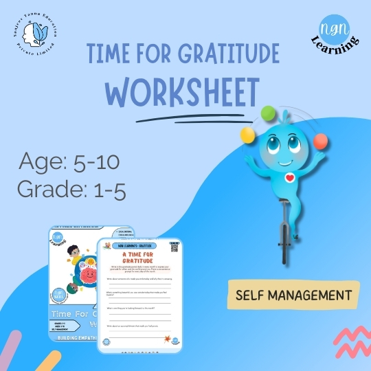 NGN Learning’s Time For Gratitude Worksheets